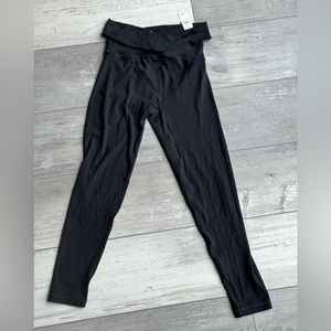Aerie offline 7/8 legging crisscross waist size XS short black NWT